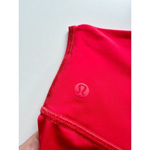 LULULEMON Train To Beach High Rise 10" True Red Swim Shorts, Size 6 - Picture 13 of 16